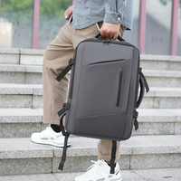 Bolsa de Viaje Expandible Impermeable con Carga USB para Negocios, Apta para Laptop de 14 Pulgadas, Gran Capacidad, Mochila Multicapa para Computadora