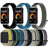 Correa de reloj de nailon para Huawei Band 8 9 8NFC 9NFC Accesorios Reemplazo de correa tejida deportiva Pulsera