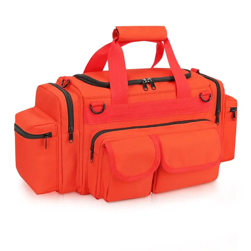 Оптовая продажа, большая красная медицинская сумка-тоут из ткани Оксфорд для первой помощи на открытом воздухе