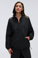 Ensemble de sport pour femmes, veste à manches longues et pantalon décontracté ample, 100% nylon réversible, extensible dans quatre directions, respirant