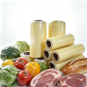 Pellicola in PVC per Supermercati di Frutta, Rotolo Jumbo Antiappannamento da 3000m, Pellicola <span class=keywords><strong>Estensibile</strong></span> per Imballaggio <span class=keywords><strong>Alimentare</strong></span> ad Alta Trasparenza - Product Image 6