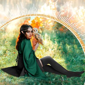 Medieval Fairy Costume Set Women Renaissance Dress <strong>Elf</strong> Girls <strong>Cosplay</strong> With Rhinestone Drop Headpiece <strong>Elf</strong> Ears - Product Image 4