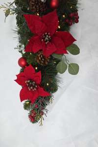 Low Price Customized Indoor Outdoor Home Hanging Christmas <b>Swag</b> Christmas Decor Teardrop <b>Swag</b> - Product Image 5