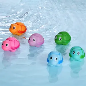Kinder Soft Vinyl Toy Tier dusche Badewanne 2 Zoll Dusche Floating Bath Toy Spray Wasser Gummis child kröten