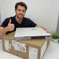 Switch Modular Uplink High Density Backbone Original Baru C9300X-24Y-A 24 Port SFP28 1/10/25G Fiber Layer3 Stackable