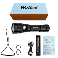 Lampe de plongée sous-marine rechargeable WK20S puissante, 2000 lumens max, LED HD SST40, 4 modes, étanche IPX8