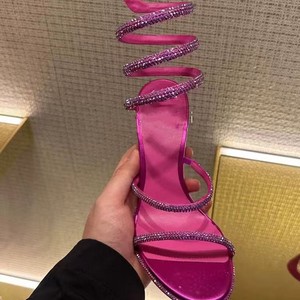 <span class=keywords><strong>Sandalias</strong></span> de tacón alto con diamantes, estilo europeo y americano, ligeras, de una sola pieza, para banquetes de verano, para mujer. - Product Image 3