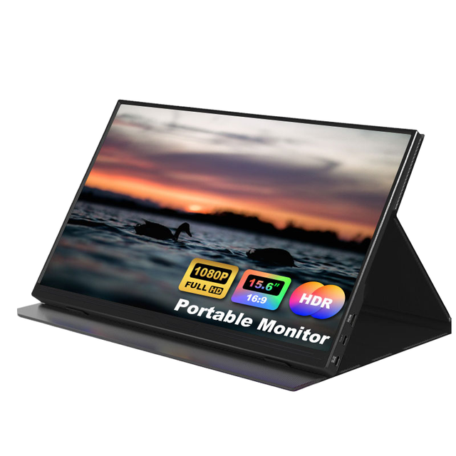 15.6inch Portable Monitor,1080P USB-C Second External Monitor for Laptop,PC,Mac Phone,PS,Xbox,Switch,IPS Premium Smart Cover