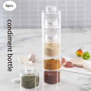 Juego de 6 Recipientes de Plástico Plegables para Alimentos, Apilables, para Almacenamiento en la Cocina - Product Image 3