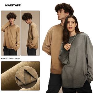 Camiseta de Algodón de Manga Larga para Hombre, Estilo Urbano, Gráfico, Vintage, de 275 g/m², Talla Grande, Personalizada con Impresión DTG de Lujo, Modelo AR2166 - Product Image 3
