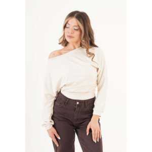 Women's <b>Batwing</b> Sleeve Blouse Thin Fabric with Stone Embellishment Wholesale Knit <b>Tops</b> - Product Image 5