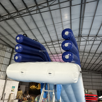 Toboggan Aquatique Flottant Gonflable en PVC Étanché pour Quai, Yacht et Piscine, Jeux de Parc Aquatique