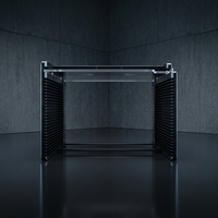 Support/Magazine à plaquettes MSK personnalisé de 8 pouces à 13 fentes en acier inoxydable, barre de retenue gravée au laser, surface lisse sans bavures