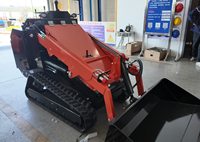 Chargeuse compacte à quatre roues motrices, mini-chargeuse sur chenilles, mini-pelle multifonctionnelle pour usage agricole et de construction, garantie 1 an