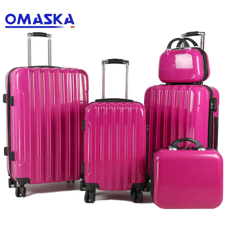 OMASKA Custom Hochwertiger Trolley-Koffer Pink Women 20 24 28 ABS-Gepäcks ets