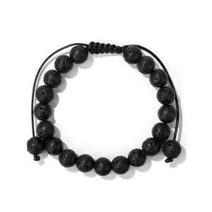 ขายส่งกำไลข้อมือลูกปัดหินธรรมชาติถักขนาด 8 มม. อะเมทิสต์ โรสควอตซ์ ไทเกอร์อาย ลาพิส ลาซูลี รูปทรงกลม สำหรับผู้ชายและผู้หญิง - Product Image 5