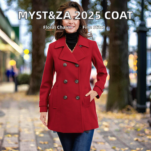 เสื้อคลุมยาวปักลายสไตล์ลำลองสำหรับผู้หญิง MYST&ZA รุ่นใหม่ล่าสุดสำหรับฤดูใบไม้ร่วง ดีไซน์หวานน่ารัก ใส่ได้หลากหลาย รุ่น 2855202 - Product Image 2