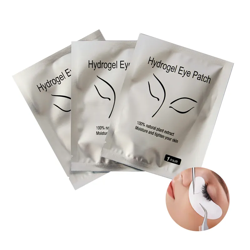 Parche ocular especial sin pelusa de gel grueso de la mejor forma cómoda de alta calidad para extensiones de pestañas Almohadillas Adhesivas húmedas
