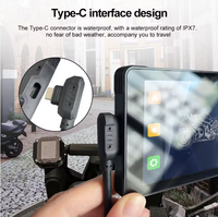 Écran tactile GPS Navigation voiture/moto sans fil pour Bluetooth Carplay Android Auto caméra étanche AI aide à l'inversion