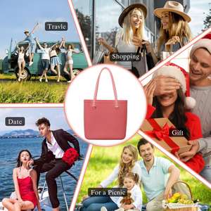 Bolso Tote Impermeable de Gran Capacidad para Mujer, Bolsa de Playa de Silicona Duradera y Ligera, Cartera para Viajes y Compras - Product Image 5