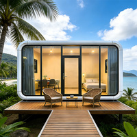 Nouvelle conception de maisonnette préfabriquée moderne de type Apple, prix compétitif, conteneur portable de 20 pieds ou 40 pieds, bureau étanche, maison conteneurisée