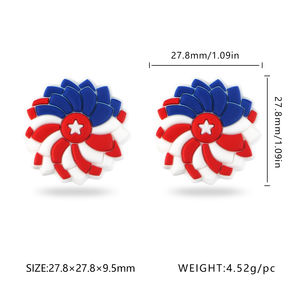 Kovict Usine Sans BPA Personnalisé En Vrac En Gros Américain Fleur Caractère Perle Focale Silicone Perles De Dentition Pour La Fabrication De Bijoux - Product Image 2