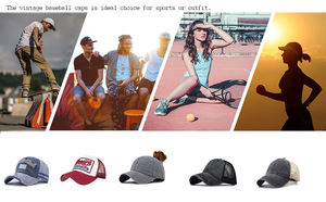 Gorra de Béisbol Personalizada con Tu Logotipo, Estilo Retro Vintage de Nueva York, Unisex, de Sarga de Algodón, 7 Paneles, Desgastada, Ajustable, para Exteriores, con Efecto 3D - Product Image 6