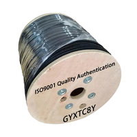 Câble de communication de chute de fibre optique FTTH 1 2 4 6 8 12 G657A G652D autoportant