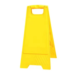 61 24 بوصة لافتات أرضية آمنة لوحة تحذير خارجية فارغة صفراء PP علامات إطار بلاستيكية محمولة - Product Image 1