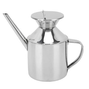 Cruet à huile en acier 500 cc avec bec anti-goutte, support d'huile de table - Product Image 1