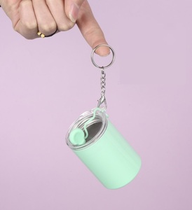 <span class=keywords><strong>Portachiavi</strong></span> con Mini Tumbler <span class=keywords><strong>in</strong></span> Acciaio Inox <span class=keywords><strong>da</strong></span> 3oz a Doppia <span class=keywords><strong>Parete</strong></span> con Isolamento Sottovuoto, Personalizzabile con Sublimazione, con Coperchi e Cannucce <span class=keywords><strong>in</strong></span> <span class=keywords><strong>Metallo</strong></span> - Product Image 3