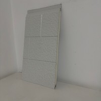 Panneau sandwich en métal moderne et écologique en mousse de polyuréthane PU, revêtement extérieur décoratif, texture brique blanche, ignifuge