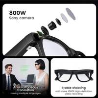 Lunettes Intelligentes à Intensité Variable Ai E02C avec Caméra 8MP, Verres à Changement de Couleur Contrôlés par Touche, Traduction, Appel Bluetooth, Musique, Lunettes de Soleil