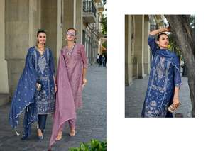 Ready-Made Embroidery Work Straight Salwar Kameez Palazzo Pants Wholesale <b>Supply</b> for Weddings and <b>Parties</b> Long Pakistani Style - Product Image 3