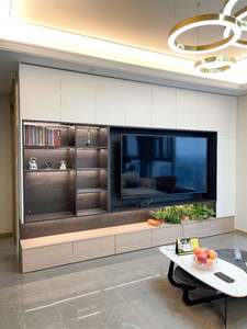 Meubles de maison, salon, support TV personnalisé, armoire de rangement intégrée sur mesure, support mural pour TV - Product Image 5