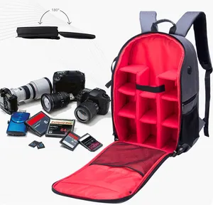 Çok fonksiyonlu kamera sırt çantası Video dijital DSLR kamera çantası su geçirmez açık kamera çantası durumda