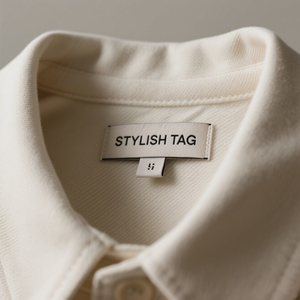Étiquettes tissées en gros pour vêtements, étiquettes de taille personnalisées avec <span class=keywords><strong>logo</strong></span>, en satin <span class=keywords><strong>et</strong></span> taffetas haute densité, à plier <span class=keywords><strong>et</strong></span> à coudre - Product Image 3