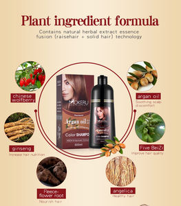 MOKERU <span class=keywords><strong>meilleur</strong></span> shampooing de teinture de couleur de cheveux naturels Plusieurs couleurs au choix fournissent OED ODM - Product Image 3