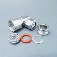 TNC Male Plug Right Angle Clamp RF Coaxial Connector, for RG8 RG213 Coaxial Cable, 50 Ohm, for Testing and Measurement Equipment