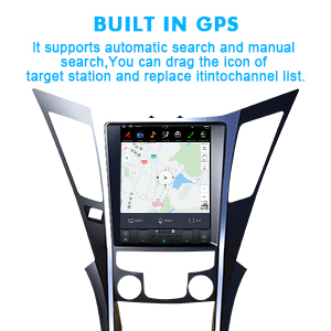 Phong cách mới Android 9 với 10.4 inch Car Stereo đài phát thanh đa phương tiện GPS navigation cho Hyundai SONATA 2012-2014 - Product Image 3