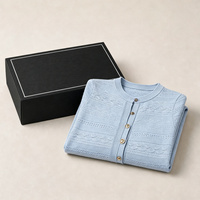 Nouvelle Robe Longue en Maille Élégante Style Français à Col Rond et Manches Courtes, Boutonnage Simple, Collection Printemps-Été 2026 pour Femme