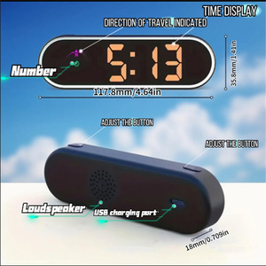 Chi phí thấp Bảng điều khiển GPS HUD Speedometer đầy màu sắc kỹ thuật số LCD Xe Màn Hình HEAD-up KMH MPH miễn phí chuyển đổi có tính năng thời gian La bàn tốc độ - Product Image 6