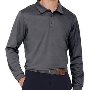 Camiseta Polo Clásica de Manga Larga para Hombre, Color Sólido, 260g, Personalizable con Estampado, Ropa de Trabajo - Product Image 5