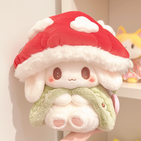 Jouets en peluche doux personnalisés 25 cm Jouet en peluche personnalisé Pas de minimum Jouet en peluche en forme de champignon Jouet en peluche en forme de lapin