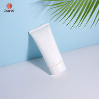 Tube cosmétique ovale blanc en PP PE de 45 mm avec impression personnalisée pour produits de lotion, emballage de crème pour les mains légère, impression offset