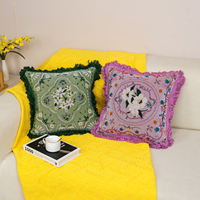 Housse de coussin Jacquard de luxe léger pour l'extérieur et la décoration du salon Prix de gros pour la lecture et le repos au lit