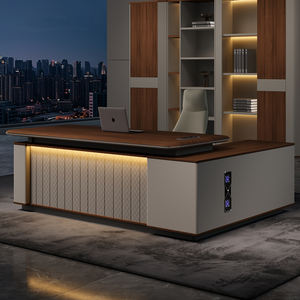 高端现代MDF行政经理办公桌模块化可扩展健康家庭办公电脑桌 - Product Image 1