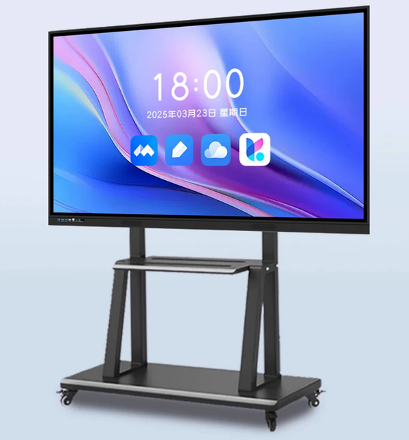 Interactive Flat Panel Display Education and Conferences Touchscreen Whiteboard and Touch-Enabled Training Display 100 Inches
