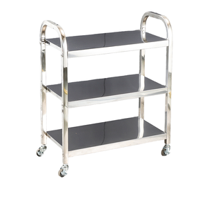 Chariot de Cuisine Doré, Desserte Commerciale pour Hôtel, Buffet, Restaurant, Bar - Product Image 2