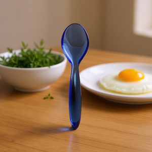 Cuillères à œufs Gnali & Zani Pico, lot de 6, verrerie bleue pour servir les œufs - Product Image 3